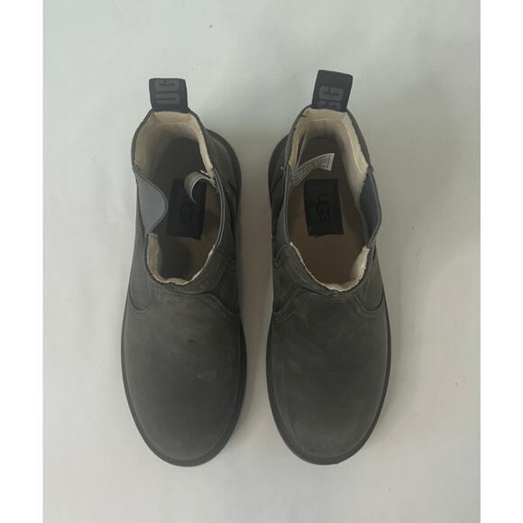 UGG Black Ankle Slide On Boot Size 4.5 - Picture 3 of 5